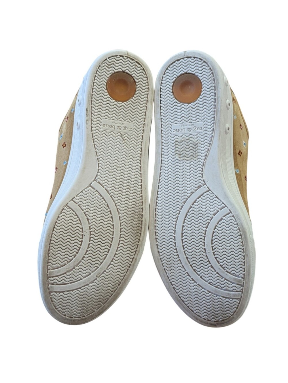 Rag & Bone Standard Issue Dune Embroidered Suede Sneakers Size 39.5 US 9 - Picture 6 of 11